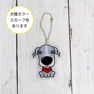THE DOG × ThreeB キーホルダー イタリアン・グレイハウンド