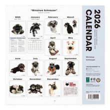 画像をギャラリービューアに読み込む, THE DOG 2026年カレンダー 大判サイズ（ミニチュア・シュナウザー）
