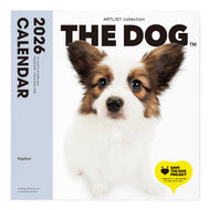 THE DOG 2026年カレンダー 大判サイズ（パピヨン）