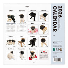 画像をギャラリービューアに読み込む, THE DOG 2026年カレンダー 大判サイズ（パグ）
