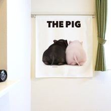 将图像阅读到画廊视图中， Noren THE PIG小猪（2只小猪，2只90cm长）
