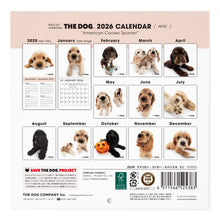 画像をギャラリービューアに読み込む, THE DOG 2026年カレンダー ミニサイズ（アメリカン・コッカー・スパニエル）
