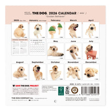 将图像阅读到画廊视图中， THE DOG 2026年カレンダー ミニサイズ（ゴールデン・レトリーバー）
