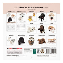 画像をギャラリービューアに読み込む, THE DOG 2026年カレンダー ミニサイズ トリオ（秋田/アラスカン・マラミュート/フラットコーテッド・レトリーバー ）
