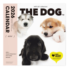 画像をギャラリービューアに読み込む, THE DOG 2026年カレンダー ミニサイズ トリオ（秋田/アラスカン・マラミュート/フラットコーテッド・レトリーバー ）
