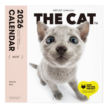 画像をギャラリービューアに読み込む, THE CAT 2026年カレンダー ミニサイズ（ロシアンブルー）
