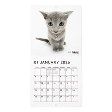 画像をギャラリービューアに読み込む, THE CAT 2026年カレンダー ミニサイズ（ロシアンブルー）
