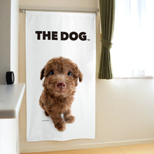 画像をギャラリービューアに読み込む, のれん THE DOG プードル（ブラウン 150cm丈）
