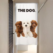 画像をギャラリービューアに読み込む, のれん THE DOG プードル（3匹 150cm丈）
