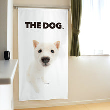 画像をギャラリービューアに読み込む, のれん THE DOG 柴（白 150cm丈）
