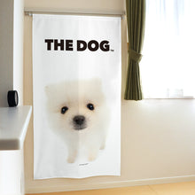 画像をギャラリービューアに読み込む, のれん THE DOG ポメラニアン（ホワイト 150cm丈）
