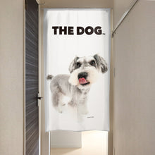 画像をギャラリービューアに読み込む, のれん THE DOG ミニチュア・シュナウザー（ソルト＆ペッパー 150cm丈）
