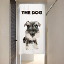 画像をギャラリービューアに読み込む, のれん THE DOG ミニチュア・シュナウザー（ブラック＆シルバー 150cm丈）
