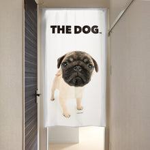 画像をギャラリービューアに読み込む, のれん THE DOG パグ（フォーン 150cm丈）
