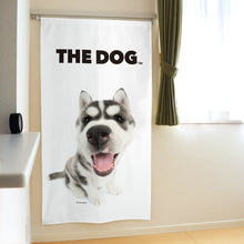 画像をギャラリービューアに読み込む, のれん THE DOG シベリアン・ハスキー（ブラック＆ホワイト 150cm丈）
