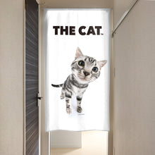 画像をギャラリービューアに読み込む, のれん THE CAT アメリカン・ショートヘア（シルバー 150cm丈）
