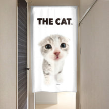 画像をギャラリービューアに読み込む, のれん THE CAT スコティッシュ・フォールド（シルバー 150cm丈）
