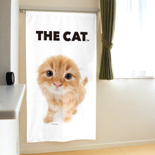 画像をギャラリービューアに読み込む, のれん THE CAT スコティッシュ・フォールド（レッド1 150cm丈）
