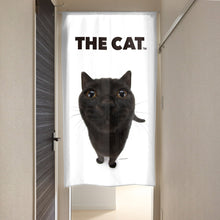 画像をギャラリービューアに読み込む, のれん THE CAT ブリティッシュ・ショートヘア（ブラック 150cm丈）
