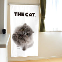 画像をギャラリービューアに読み込む, のれん THE CAT ペルシャ（ブルー 150cm丈）
