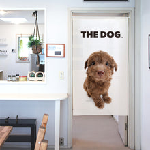 画像をギャラリービューアに読み込む, のれん THE DOG プードル（ブラウン 150cm丈）
