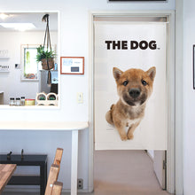 画像をギャラリービューアに読み込む, のれん THE DOG 柴（赤2  150cm丈)
