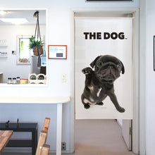 画像をギャラリービューアに読み込む, のれん THE DOG パグ（ブラック 150cm丈）
