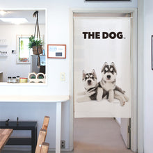 画像をギャラリービューアに読み込む, のれん THE DOG シベリアン・ハスキー（2匹 150cm丈）
