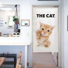 画像をギャラリービューアに読み込む, のれん THE CAT アメリカン・ショートヘア（レッド 150cm丈）
