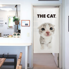 画像をギャラリービューアに読み込む, のれん THE CAT スコティッシュ・フォールド（シルバー 150cm丈）
