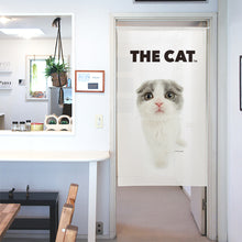 画像をギャラリービューアに読み込む, のれん THE CAT スコティッシュ・フォールド（ブルー&amp;ホワイト 150cm丈）
