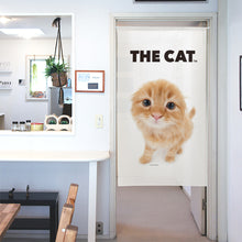 画像をギャラリービューアに読み込む, のれん THE CAT スコティッシュ・フォールド（レッド1 150cm丈）
