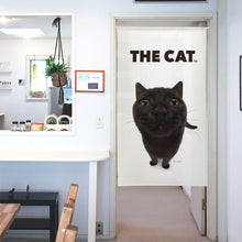 画像をギャラリービューアに読み込む, のれん THE CAT ブリティッシュ・ショートヘア（ブラック 150cm丈）
